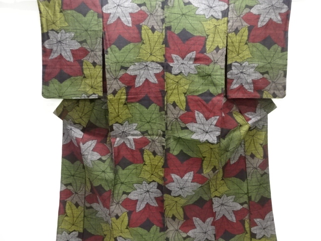 Japanese Kimono / Tsumugi Omeshi Silk